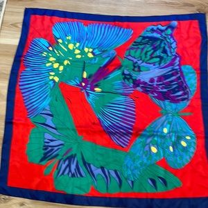 Vintage butterfly scarf